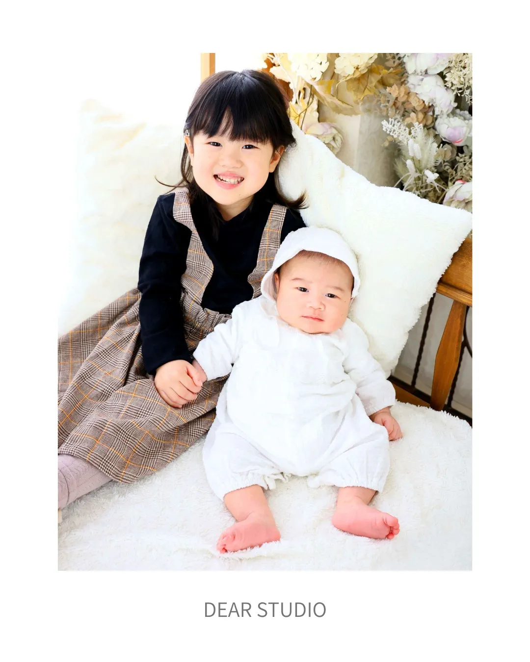 お宮参りや、ハーフバースデイなどの記念写真は通常プランで。